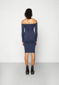 WAL G. HARRY OFF SHOULDER MIDI DRESS - Jersey Dress - Navy -WAL G. Sales Store a501845c806f48b4b3ef4098d976a76b