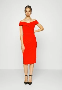 WAL G. ZARA MIDI DRESS - Jersey Dress - Red