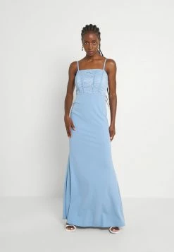 WAL G. POPPY DRESS - Occasion Wear - Cornflour Blue