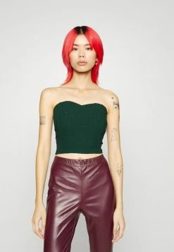 WAL G. LYKKE BONED BANDEAU - Top - Forest Green