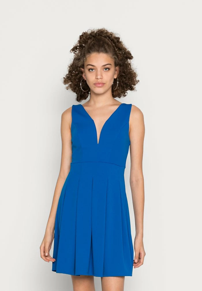PLEATED FIT AND FLARE - Cocktail dress / Party dress - royal blue WAL G. PLEATED FIT AND FLARE - Cocktail Dress / Party Dress - Royal Blue -WAL G. Sales Store a8840bdac1414f7ea87119275832685d