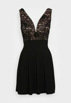 WAL G. BELLE V NECK LACE SKATER DRESS - Cocktail Dress / Party Dress - Black/blush Pink 3 WAL G. BELLE V NECK LACE SKATER DRESS - Cocktail Dress / Party Dress - Black/blush Pink -WAL G. Sales Store a9d66585b929498897b31e8a0bef8e1a