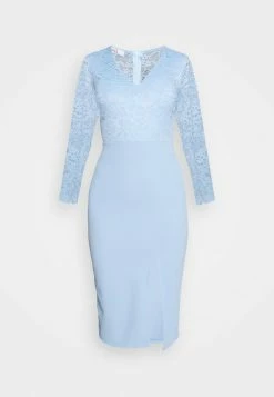 WAL G. MENA LACE MIDI DRESS - Jersey Dress - Powder Blue -WAL G. Sales Store aad1b62f615a47be868e78b6ed30a3d8