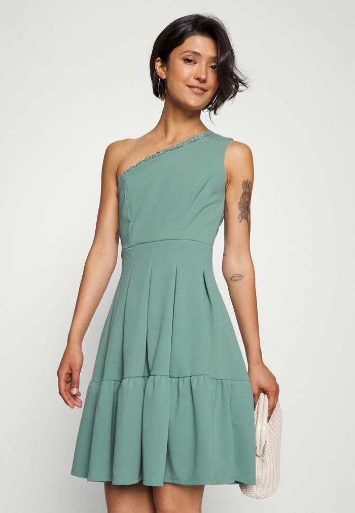 JANINE SKATER DRESS - Jersey dress - sage green WAL G. JANINE SKATER DRESS - Jersey Dress - Sage Green -WAL G. Sales Store ac30b663b6184aaba2b5d034d6984809