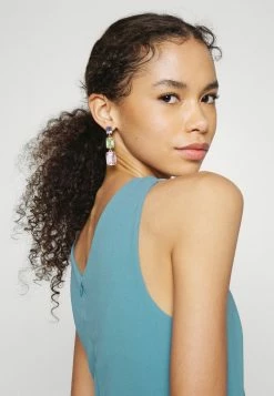 WAL G. BERTIE PLUNGE NECK SKATER DRESS - Cocktail Dress / Party Dress - Powder Blue -WAL G. Sales Store aef3a11d87574dc3baf2e7847884e474