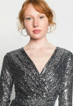 WAL G. QAIRA SEQUIN SKATER DRESS - Cocktail Dress / Party Dress - Dark Grey -WAL G. Sales Store af8001e9f48c49d7b3991eb9cb2f06ae