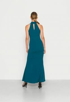 WAL G. SARA HALTER NECK MAXI DRESS - Occasion Wear - Dark Teal Blue 2 WAL G. SARA HALTER NECK MAXI DRESS - Occasion Wear - Dark Teal Blue -WAL G. Sales Store b104c3d6eedf4f5fb0e443760aa5a4bd