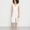 WAL G. ROBIN V NECK MIDI DRESS - Cocktail Dress / Party Dress - White