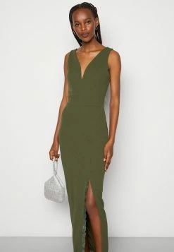 WAL G. HARRY MAXI DRESS - Occasion Wear - Olive Green -WAL G. Sales Store b1f1f634dd0c43ad9320be72085d99f6