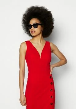 WAL G. TORTOISE BUTTON BODY - Top - Red -WAL G. Sales Store b3e4ef796f794b38b3fd04f2f1f80ffd