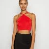 WAL G. JO STRAPPY CROP - Top - Red