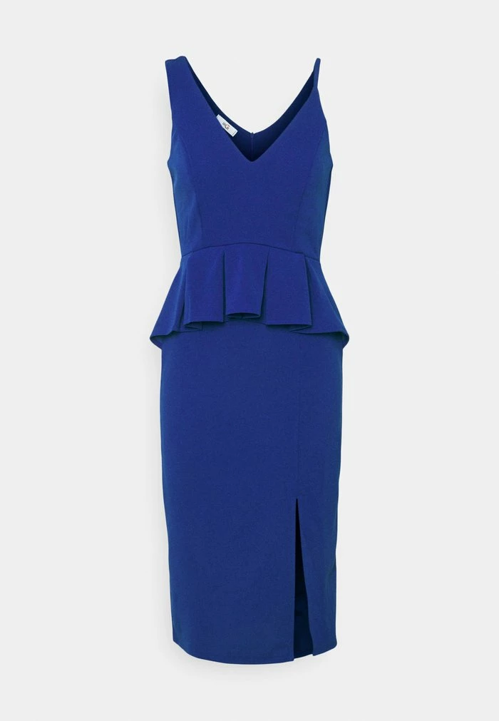 SWEENY PEPLUM MIDI DRESS - Jersey dress - electric blue WAL G. SWEENY PEPLUM MIDI DRESS - Jersey Dress - Electric Blue -WAL G. Sales Store b46e7cbf33824f22bed6bae129eee138