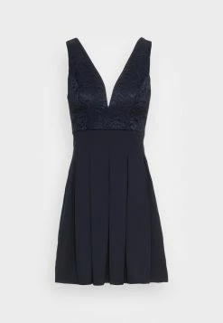 WAL G. V NECK SKATER - Cocktail Dress / Party Dress - Navy Blue 3 WAL G. V NECK SKATER - Cocktail Dress / Party Dress - Navy Blue -WAL G. Sales Store b53cf299ad7746159d091d41f05204fd