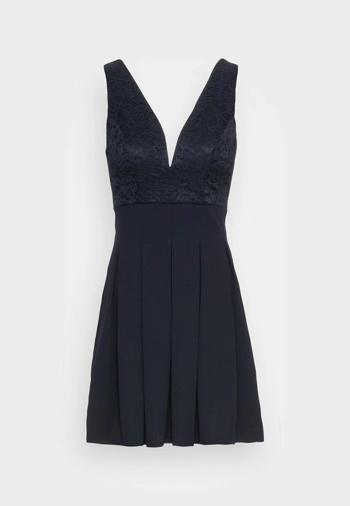 V NECK SKATER - Cocktail dress / Party dress - navy blue WAL G. V NECK SKATER - Cocktail Dress / Party Dress - Navy Blue -WAL G. Sales Store b53cf299ad7746159d091d41f05204fd