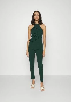 WAL G. POPPY FRILL NECK - Jumpsuit - Forest Green