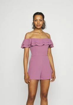 WAL G. POPPY OFF SHOULDER PLAYSUIT - Jumpsuit - Mauve Pink