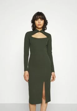 WAL G. HOLLY CUT OUT MIDI DRESS - Jersey Dress - Khaki