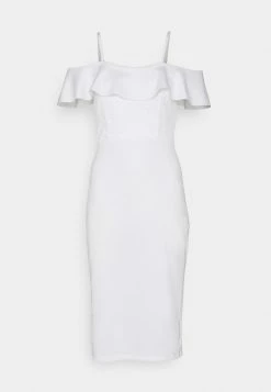 WAL G. EMAAN MIDI DRESS - Jersey Dress - White -WAL G. Sales Store b8e13d679eb2480db2a6a6f151d66013