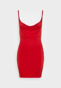 WAL G. TANYA COWL MINI DRESS - Cocktail Dress / Party Dress - Red