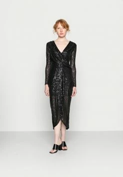 WAL G. MONICA SEQUIN DRESS - Shift Dress - Black