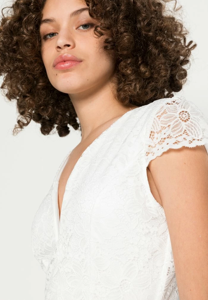 ROBIN V NECK MIDI DRESS - Cocktail dress / Party dress - white WAL G. ROBIN V NECK MIDI DRESS - Cocktail Dress / Party Dress - White -WAL G. Sales Store b9f1ef973aa749e3ad57c5088181b574