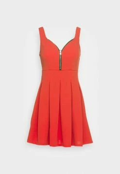 WAL G. ZIP SKATER DRESS - Cocktail Dress / Party Dress - Red -WAL G. Sales Store bac8db03ba604d639416546d4516cfc1