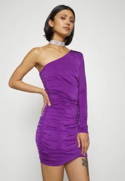 WAL G. FLORA ONE SLEEVE DRESS - Cocktail Dress / Party Dress - Purple