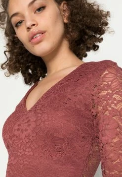 WAL G. BLAKE LONG SLEEVE MIDI DRESS - Shift Dress - Dark Mauve Pink -WAL G. Sales Store bc1a3cd2b287490d9c4dc45b5ac9397e