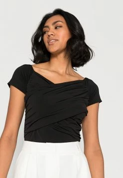 WAL G. HALLIEOFF THE SHOULDER BODY SUIT - Basic T-shirt - Black -WAL G. Sales Store bc3b0ecb8a464f1f810c050a5f0623a3