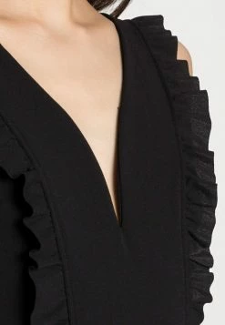 WAL G. RAYNA RUFFLED - Jumpsuit - Black -WAL G. Sales Store bd272364745f47539fe8580fd244b536