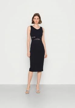 WAL G. LOUISA CUT OUT MIDI DRESS - Cocktail Dress / Party Dress - Navy