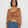WAL G. MIA LONG SLEEVE - Blouse - Brown