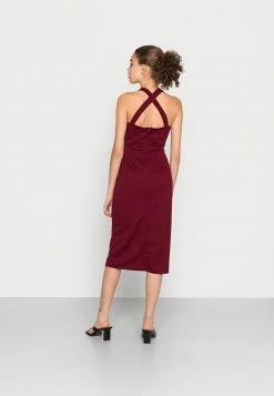 WAL G. JIMMY CROSS OVER MIDI DRESS - Cocktail Dress / Party Dress - Wine -WAL G. Sales Store bf6941b6a8984f608d69b28772f0954b
