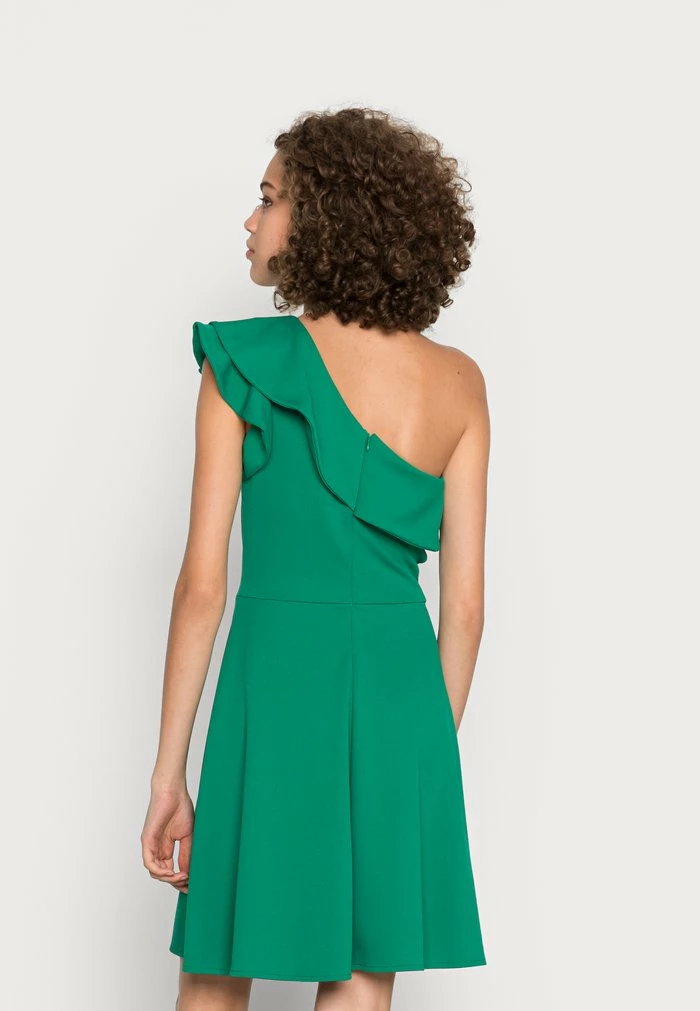 SALENA ONE SHOULDER SKATER DRESS - Cocktail dress / Party dress - leaf green WAL G. SALENA ONE SHOULDER SKATER DRESS - Cocktail Dress / Party Dress - Leaf Green -WAL G. Sales Store c10e1dd37af1456d861c85f73b16e604