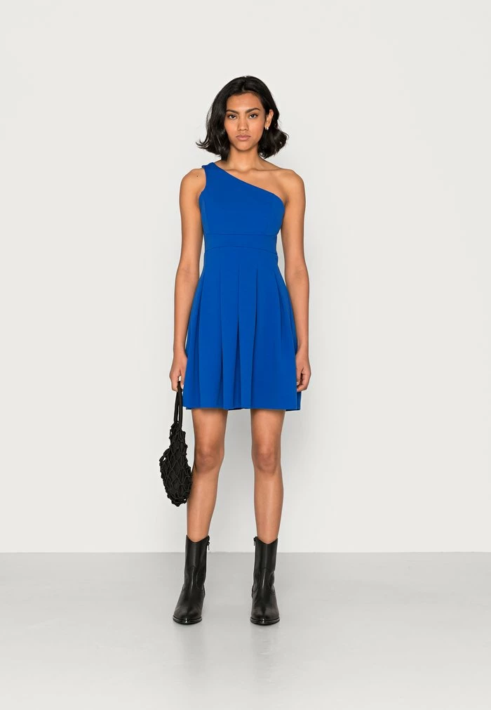 FRIEDA ONE SHOULDER SKATER DRESS - Cocktail dress / Party dress - electric blue WAL G. FRIEDA ONE SHOULDER SKATER DRESS - Cocktail Dress / Party Dress - Electric Blue -WAL G. Sales Store c157d3c9a87d4b98b1370bd248477e48