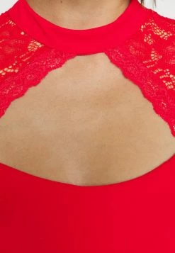 WAL G. LATIFA DETAIL MIDI DRESS - Cocktail Dress / Party Dress - Red -WAL G. Sales Store c1ec893a895546b3bd80cde18b683de9