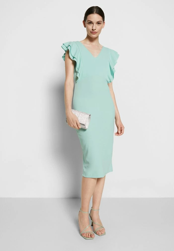 WGXZL WEDDING - ALESSIA FRILL SLEEVE MIDI DRESS - Shift dress - mint WAL G. WGXZL WEDDING - ALESSIA FRILL SLEEVE MIDI DRESS - Shift Dress - Mint -WAL G. Sales Store c394074201cb4f75ae1b70486eb9e9e7