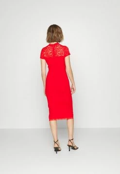 WAL G. LATIFA DETAIL MIDI DRESS - Cocktail Dress / Party Dress - Red -WAL G. Sales Store c469d438509347b6b2af8132f0e376fe