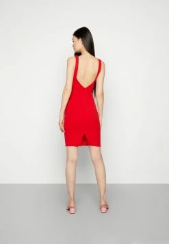 WAL G. MARY ROUND NECK MIDI DRESS - Day Dress - Red -WAL G. Sales Store c51d82dbece340ab9c2164da83369909