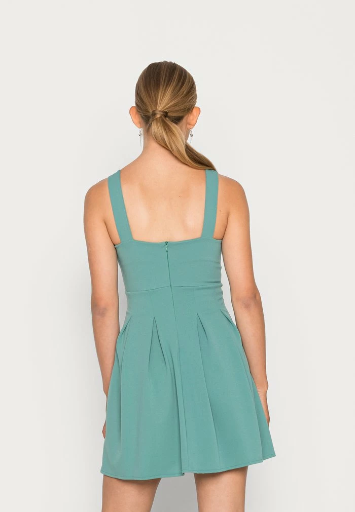 V NECK SKATER - Cocktail dress / Party dress - sage green WAL G. V NECK SKATER - Cocktail Dress / Party Dress - Sage Green -WAL G. Sales Store c53533d7da914ca5ada84430264449ef