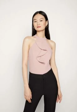 WAL G. FRAN FRILL BODYSUIT - Top - Blush Pink