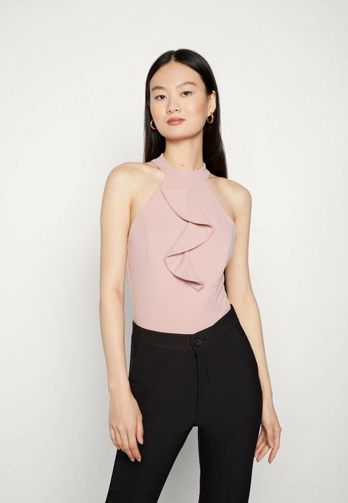 FRAN FRILL BODYSUIT - Top - blush pink WAL G. FRAN FRILL BODYSUIT - Top - Blush Pink -WAL G. Sales Store c591e019307e472f9d96a2ac9eb1d942