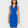 WAL G. HARRY V NECK MIDI DRESS - Cocktail Dress / Party Dress - Blue