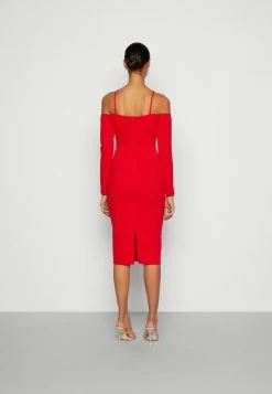 WAL G. FAR SLEEVE MIDI DRESS - Cocktail Dress / Party Dress - Red 2 WAL G. FAR SLEEVE MIDI DRESS - Cocktail Dress / Party Dress - Red -WAL G. Sales Store c5dc1c55a0494f84ae445b947f3d2657