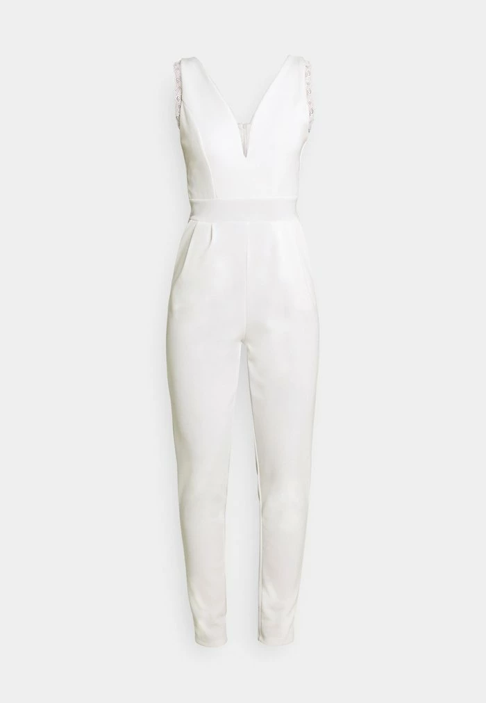 NIKKI V NECK - Jumpsuit - white WAL G. NIKKI V NECK - Jumpsuit - White -WAL G. Sales Store c5eb1f1ac9b649e995adf7c5b52ec924