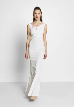 WAL G. KIA OFF THE SHOULDER MAXI DRESS - Occasion Wear - White