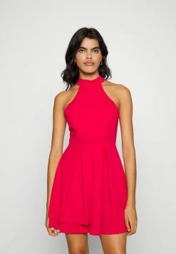 WAL G. CHERYL HALTER NECK SKATER DRESS - Day Dress - Red