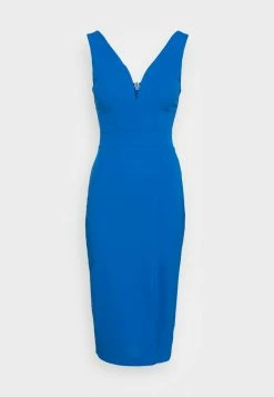 WAL G. ALMA V NECK MIDI DRESS - Jersey Dress - Royal Blue -WAL G. Sales Store ca2d1f518c254310a2329d47d6300696