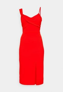WAL G. VERA STRAP MIDI DRESS - Jersey Dress - Red -WAL G. Sales Store cb88943bd12345bf922e89cc46267714
