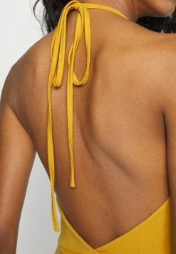 WAL G. ZOEY HALTER WRAP SKATER DRESS - Cocktail Dress / Party Dress - Dark Yellow -WAL G. Sales Store cc220501cdfe4b248e94597e527f28b7